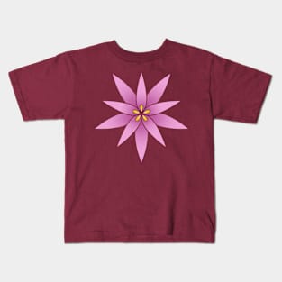 Floral Design - Pink Kids T-Shirt